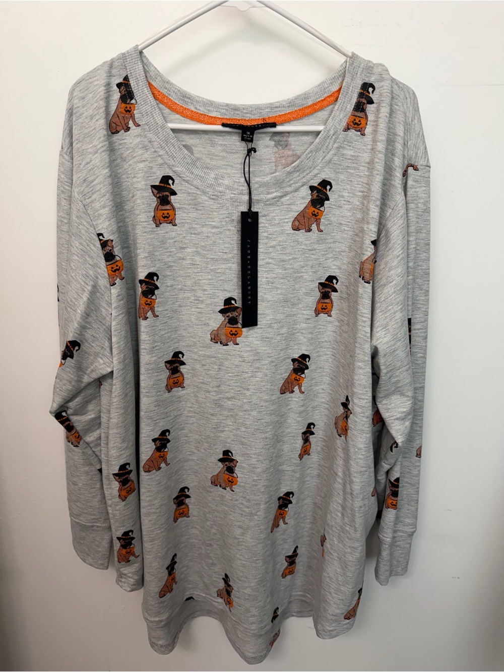 Jane + Delaney Halloween Dog Lightweight Crewneck